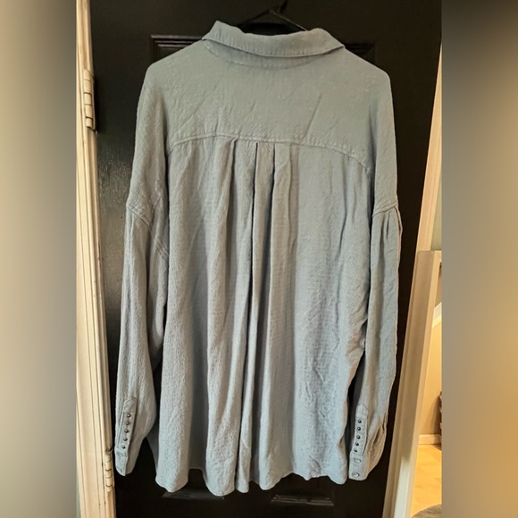 Free People Tops - Free People Button Down Shirt dusty blue